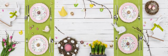 Wiosna w jadalni - dekoracje stołu